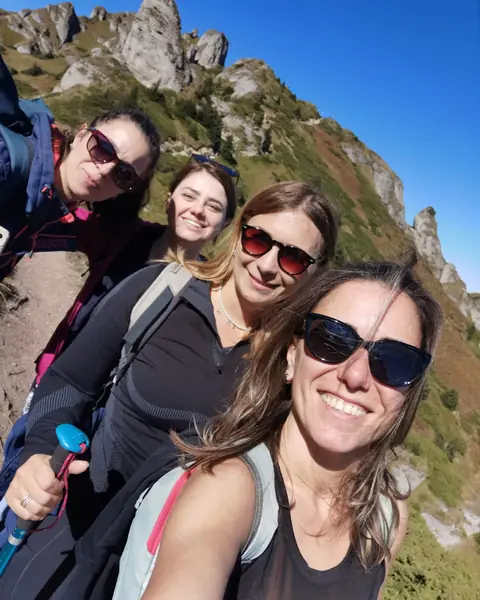 Selfie pe traseul spre vârful Ciucaș
