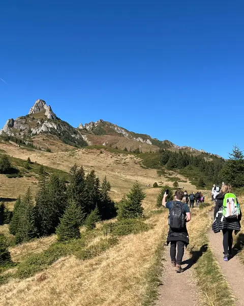 Pe traseu, spre vârful Ciucaș